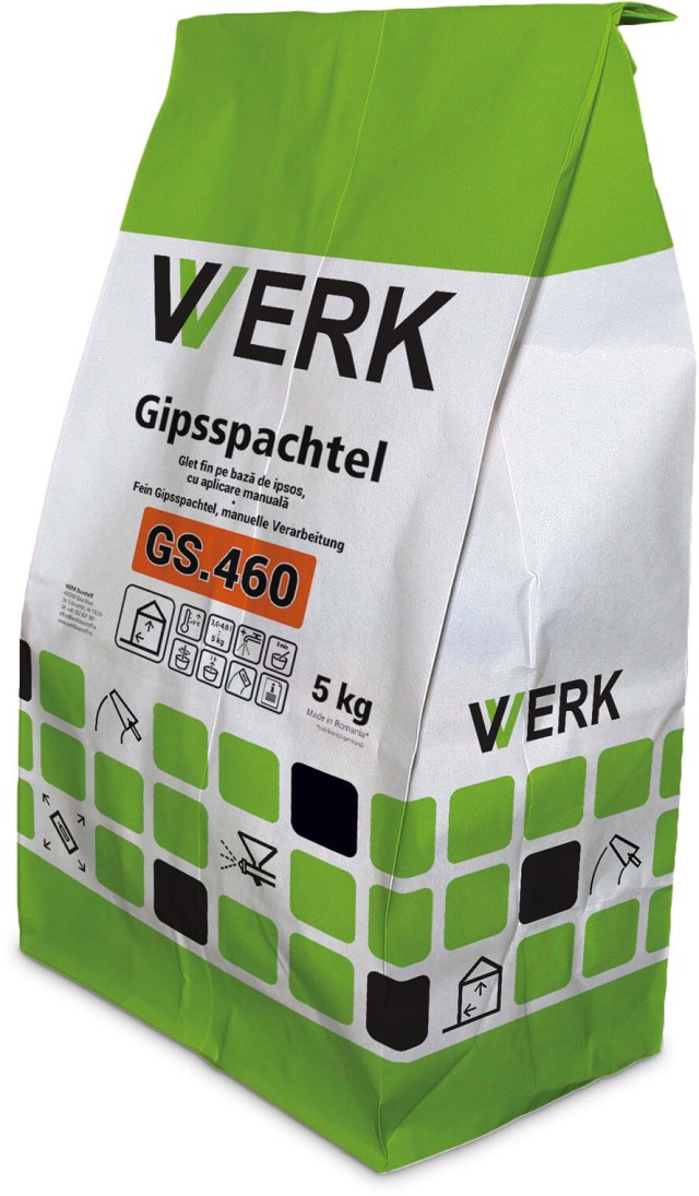 GS.460 Glet de finisare pe bază de ipsos, interior, 5kg