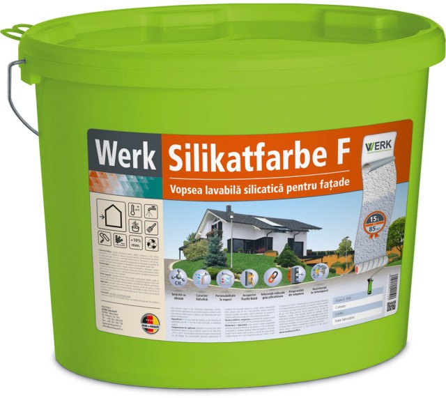 Silikatfarbe F Vopsea pentru fațade pe bază de dispersie silicatică