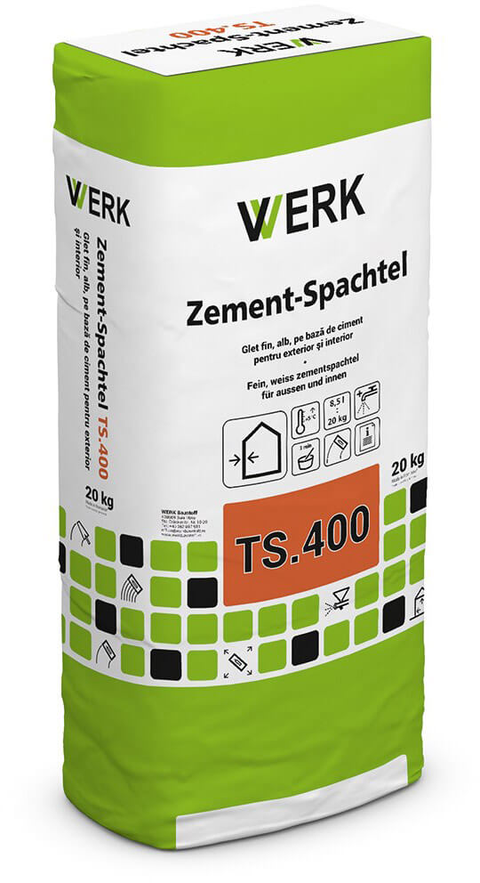 TS.400 Glet fin, pe bază de ciment, 20kg