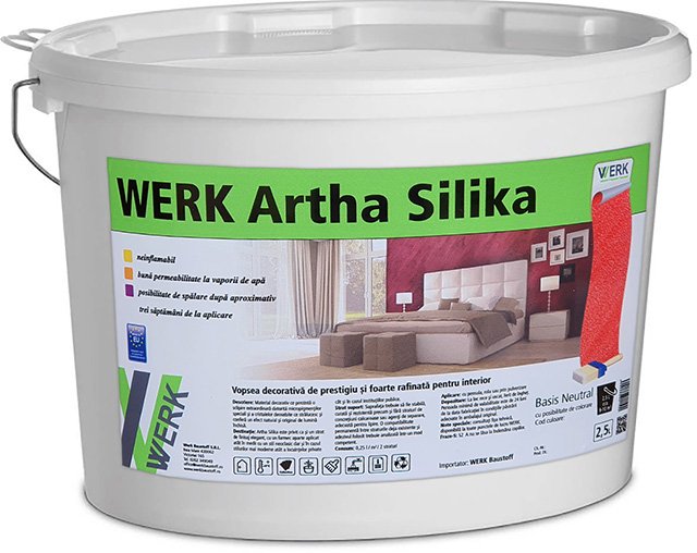 Artha Silika Vopsea decorativă de interior cu reflexii metalice