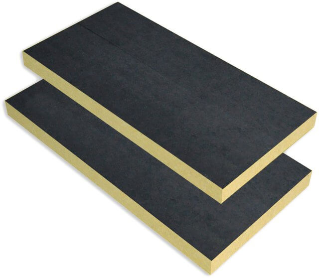 Steinwolleplatte 110 FV Vată minerală cașerată 110 FV, pentru fațade ventilate,  10cm