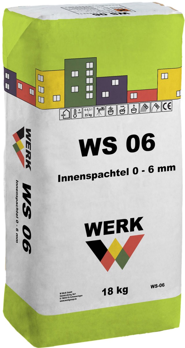 WS 06 Glet alb pentru finisare, 18kg